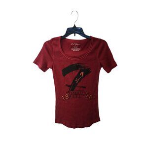 LA Religions Red Thermal Varsity Seven7 Top Juniors Large Fits Like Small